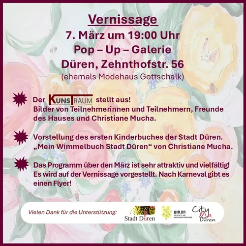 Ausstellung in der Pop-Up-Galerie Düren